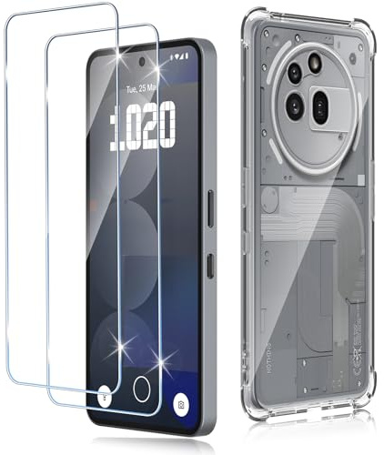 Haofun für Panzerglas für Nothing Phone 3a Pro Schutzfolie mit Hülle [2+1], Ultra-Klar Displayschutz, Soft TPU Handyhülle [Kamera Schutz] 9H Härte Schurzglas Folie Schutzhülle Rundumschutz