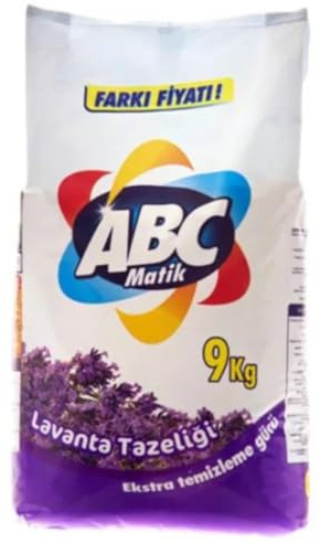 ABC Waschpulver Lavendelduft 9 kg – zuverlässige Reinigung bei 30–60 °C für weiße & bunte Textilien