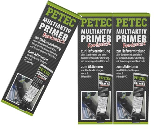 PETEC 3x 82410 Aktivator, Scheibenklebstoff | 82410, Multiaktiv Primer Kombistick