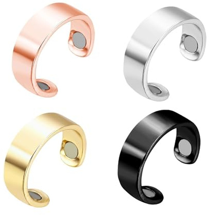SöMni Ring, 4 PCS SöMni Ring Damen Wechseljahre, Magnetringe Damen, Magnetring Wechseljahre