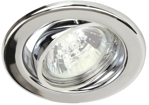 Heitronic Einbaustrahler max. 50W mit Alu Reflektor, schwenkbar, chrom EEK: A++ - E