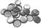 Almost Off Grid 100 x 26mm Crown Caps (Bottle Tops) (Silver)