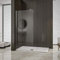 AICA paroi de douche 60cm en 8mm verre anticalcaire hauteur:200cm douche italienne