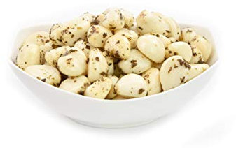 Sweet Garlic with Herbs - Pickled Garlic marinated with Wild Herbs - Garlic with Herbs in Oil ( 1.5kg) ( Net Drained Weight 0.8 Kg)