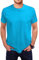 Love My Fashions Men's Round Neck Short Sleeves Plain T-Shirt Azure Blue