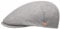 Mayser Simon Stripes Flatcap Schirmmütze Schiebermütze Sommercap Herren - Made in The EU mit Schirm, Futter Sommer Frühling-Sommer - 56 cm grau