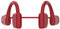Bone Conduction Headphones, Wireless Bluetooth5.0 Open Ear Waterproof Headphones, with Mic CVC Noise Reduction, Black Red 6D Surround Sound Sports Headset,Red