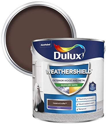 Dulux Retail Weathershield Exterior Satin Paint - Hazelnut Truffle - 2.5L