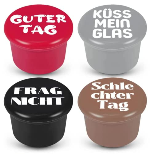 SURDOCA Wichtelgeschenk Lustige Geschenke Witzige Geschenke - Weinverschluss Weihnachten Kleinigkeiten, Kleine Weihnachtsgeschenke, Weihnachtsgeschenke Kleinigkeiten, Wichtelgeschenke für 10, Nikolaus