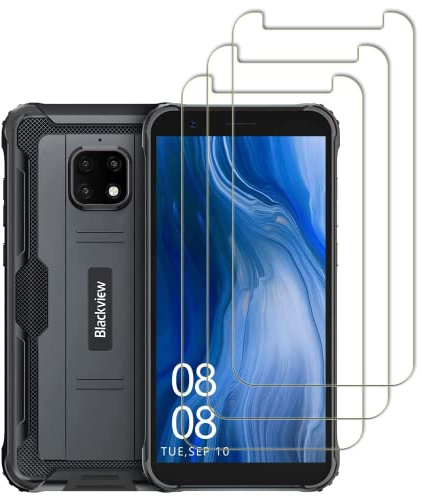 Vuciya Lot de 3 Verre Trempé pour Blackview BV4900/BV4900 Pro/BV4900S, Protecteur d'Écran en Verre, Dureté 9H, Anti Rayures, sans Bulles, Anti-Trace de Doigts, HD