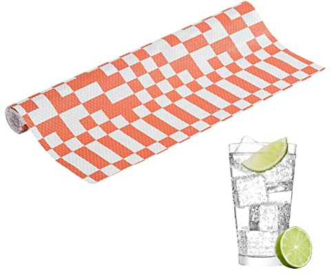 zhiyan Bedruckte Schrankmatte, Papier, PEVA- , fettdicht, für Küchenschrank, Kühlschrank, waschbar, fettdichtes Papier, geeignet für Kühlschrank, Schublade, Esstisch, Schrank Jianpan