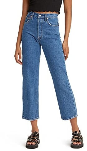 Levi's Femme Ribcage Straight Ankle, Jazz Pop, 25W / 27L
