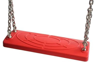 Spilli Outdoor World Sedile Altalena di Gomma Rosso con catene uso commerciale