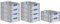 PROREGAL SuperSparSet 10x Eurobox NextGen Color | HxBxT 17x40x60cm | 34 Liter | Griffe blau offen | Glatter Boden | Eurobehälter, Transportbox, Transportbehälter, Stapelbehälter