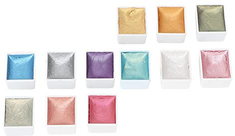 Pigment aquarelle pour ongles, ensemble de peinture aquarelle pour ongles longue durée largement utilisé pour le tissu pour la pierre pour le bois