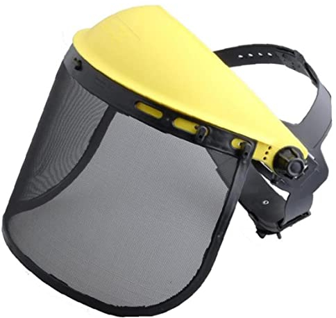 Hilai Sicherheitsgesichtsschild mit Mesh Visor für Kettensägen -Trimmer -Stangen -Pruner -Visiere