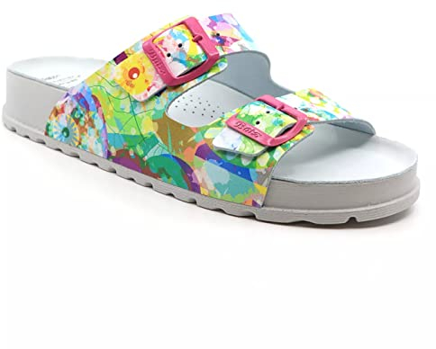 Batz Zamira Lederschuhe Sandalen Sandalette Clog Pantolette Komfortschuhe Hausschuhe, Damen, Festival, EU 39