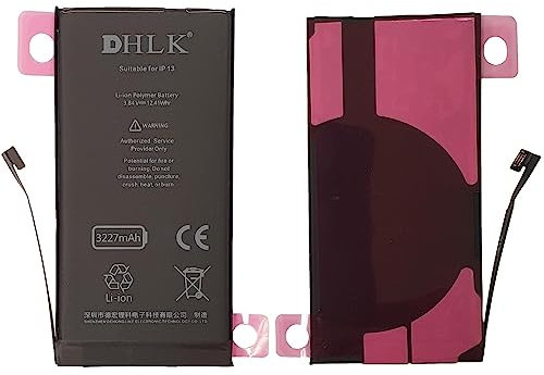 DHLK® Batteria Compatibile con iPhone 13- Prestazioni ottimali Durata prolungata/capacità 3227 mAh [2 Anni Garanzia]