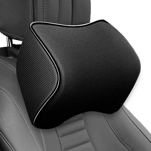 duoyif Auto Kopfstütze Kissen Auto Nackenkissen, Nackenstütze Auto Memory Foam Autositz Nackenkissen, Reisekissen Auto Reise Nackenkissen für Fahren Büro Gaming Sitz, Schützen Sie die Halswirbelsäule