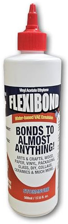 Extra Strong PVA/VAE Craft Glue - Tacky PVA Arts & Crafts Glue, Flexible Strong Bond, Dries Clear - 500ml - Ideal for Home, School, Office, Repairs, and DIY Projects