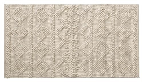 casa NOVA Badematte - Beige - Baumwolle - 60 x 100 cm