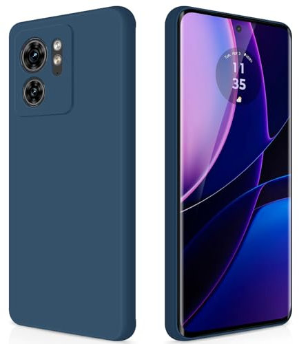 GiiYoon Funda para Motorola Moto Edge 40, Case de Silicona Suave de TPU Carcasa Protector de Goma Fexible Prueba Liviano y a Delgado de Golpes Antirrayas para Teléfono (Azul)