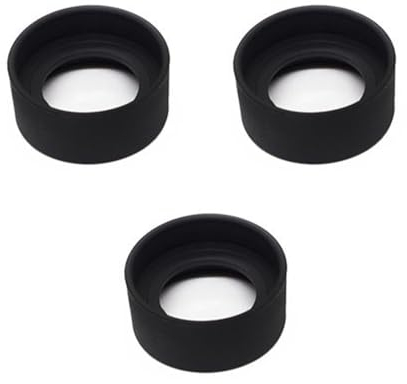 Telescope Eye Piece Covers, 3Pcs Telescope Eyeshade Eye Relief Distance Optics Cover for Telescope Microscope Sights Inner Diameter 33-46mm