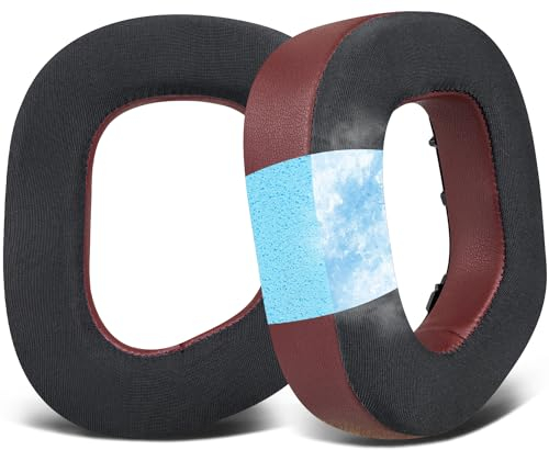 SOULWIT Kühlgel Ersatz Ohrpolster für Corsair HS80 MAX/ HS80 RGB USB Wired/HS 80 RGB Wireless Gaming-Headsets mit Ersatzpolster aus High-Density-Schaumstoff zur Geräuschisolierung