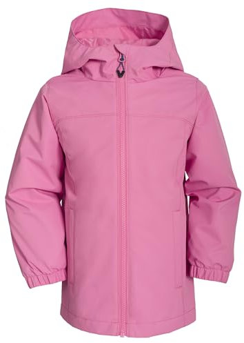 NORDOIS Veste Imperméable pour Enfant Veste Extérieure Respirante Résistant au Vent pour La Randonnée, La Course à Pied et Le Vélo (FR/ES, Âge, 6 ans, Taille normale, Couleur rose)