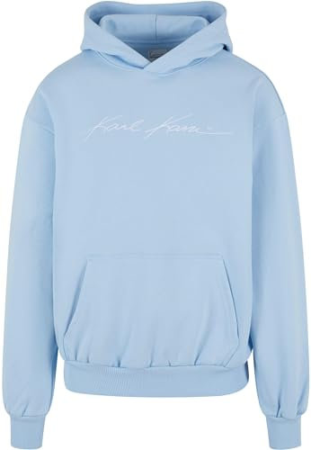 Karl Kani Herren KM241-060-4 Autograph Heavy Sweat Os Hoodie M Light Blue