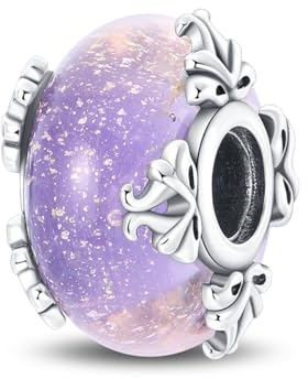 LNQOBU Colours Charm en verre de Murano en Argent Sterling 925,Breloques pour Bracelets,cœur D'amour Rose,Perle Ronde rouge Breloque pour S'adapter aux Femmes Bracelets/colliers
