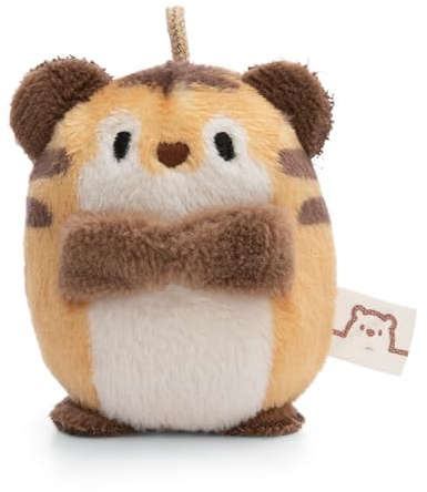 Kuscheltier Tiger Tiggy 5cm beige - Stofftier aus weichem Plüsch, niedliches Plüschtier zum Kuscheln und Spielen, für Kinder & Erwachsene - tolle Geschenkidee
