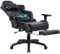 Fantasylab Gamimg Stuhl mit Fußstütze 180KG Belastbarkeit Ergonomischer Gamer Mit Lendenwirbelmassage Sessel Verstellbare Armlehne PC Stuhl Ergonomischer Gaming Chair Schreibtischstuhl Schwarz