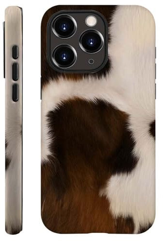 ilikediy for iPhone 11 Pro Max Case,HH2 Cow Print Hybrid 2 Layer Hard Shell Silicone Protective Pattern Design Case