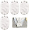 YueJieSelected 4 Stück Bodyverlängerung Baby,Baumwoll Body Verlängerung baby Body Verlängerung,body verlängerung Druckknopf baby,Einstellbare Onesie,für Babybodys Kinder Kleidung Extender