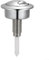 Besshepplo Botón de descarga reemplazable, botón de descarga de tanque de agua, accesorios de acero inoxidable, botones de presión de cisterna de inodoro para inodoros