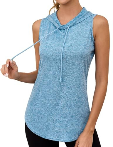 Gyabnw Yoga Damen Sport Tank Top Racerback Ärmelloses Yoga Oberteile Sommer Fitness Tops Gym Leichte Sporttop