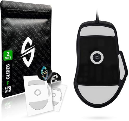 SensoryBoost FPS 2.0 Glides (2er Set) für Roccat Kone XP, PRO - Ultra Sanft, Mehr Kontrolle, Self-Polishing, Hochwertig, Langlebig - Ersatz-Mausfüße, Skates - Gaming Maus Upgrade Zubehör
