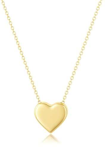PEVRUAY Herz Halskette Damen Silber 925 Kette Herz für Frauen Mädchen Süßes CZ Herz Offenes Herz Anhänger Silber Gold Rosegold Herzkette Halskette Schmuck Geschenk Einstellbare 17/43cm Kette
