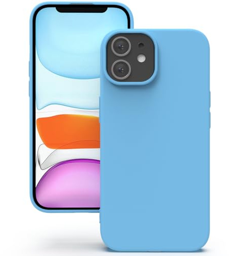 YATWIN für iPhone 11 Hülle, Premium Silikon Handyhülle mit Kameraschutz, Seidig-Weicher Berühren Ultra Dünne Stoßfeste Kratzfeste Schutzhülle, Himmelblau