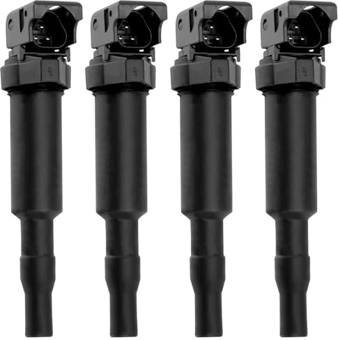 Zündspulen-Set 0221504470 12138647689 | Kompatibel mit Mini R55 R56 R57 R58 R59 R60 R61, Peugeot 207 208 2008, Citroen C3 C4 C5 DS3 DS4 (4 Stück)