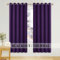 PONY DANCE Purple Blackout Thermal Curtains- Super Soft Eyelet Energy Saving Noise Reducing Curtains Privacy Protected Panels for Sliding Glass Door/Living Room, 2 Panels, W 66 by D 72 Inch