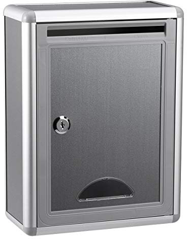 STOBOK Suggestion Box Mailbox with Lock Wall Hanging Complaint Box Aluminium Alloy Size Small