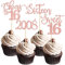 24 Stück 16. Geburtstag Cupcake Toppers Glitter Sixteen seit 2007 Sweet 16 Cupcake Picks Hello 16 Years Birthday Cake Decorations für Happy 16th Birthday Anniversary Party Roségold