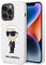 KARL LAGERFELD KLHCP14LSNIKBCH Hülle für iPhone 14 Pro 6,1 hardcase Weiß Silico