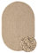 the carpet Kansas - robuster In- und Outdoor Teppich im natürlichen Jute-Look, wetterfest, geeignet für Terrasse und Garten, 140 x 200 cm oval