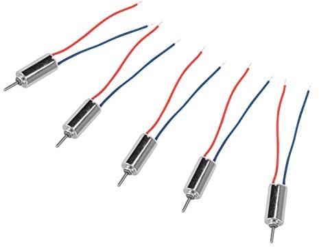 Micro Coreless Motor, 5pcs DC 4.5V 32250RPM 0.12A 0.12W High Speed Motors Replacement for Robot, Steering Gear, Drone Greeting Card, Electronic Toys