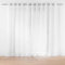 Douceur d'Intérieur Voilage à Oeillets Grande Largeur (400 x 240 cm) Lissea Blanc, Voile Sablé