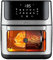 CLASSE ITALY | Friggitrice ad Aria Calda 12 Litri, 4 in 1, Friggitrice Forno Essiccatore Girarrosto, 10 Programmi, Display Touch, Tempo Cottura e Temperatura Regolabili, senza BPA e PFOA, 1800W