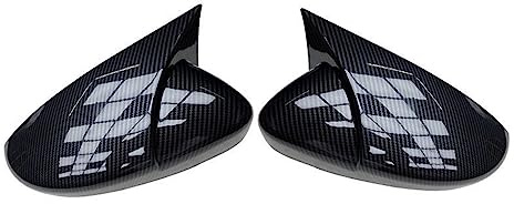 Spiegelkappen Für VW Für JETTA Für MK6 Für Passat B7 Für Scirocco Für Käfer Für CC Für Eos Auto Seite Flügel Rückspiegel Abdeckung Spiegel Kappen Rückspiegelkappe (Farbe : Kohlefaser-Optik)